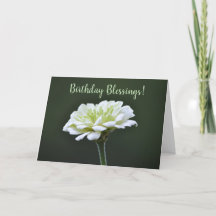 Faith Lime Green Blume Geburtstagskarte