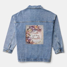 Faith Makes Things Possible Jeansjacke