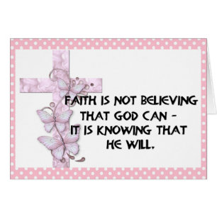 Faith Message Christlich Grußkarte