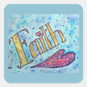 Faith Mot inspirant Stickers Art Decal