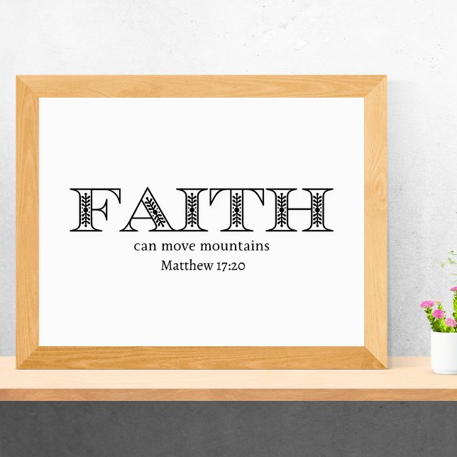Faith Moves Mountains Christlich Poster (Von Creator hochgeladen)