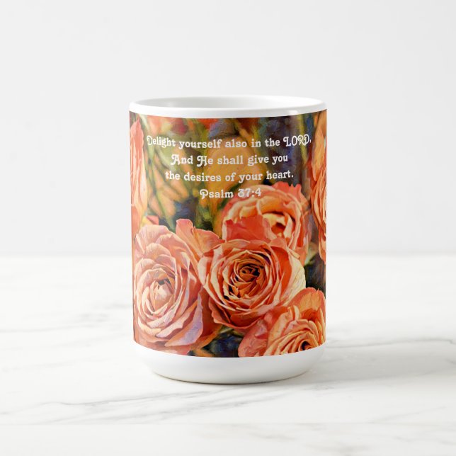 Faith Orange Rose Delight and Scripting Kaffeetasse (Mittel)
