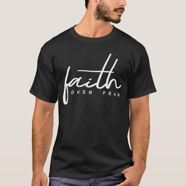 Faith Over Fear Christian boy T-Shirt (Vorderseite)