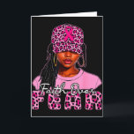Faith Over Fear Christliche schwarze Frauen Afro B Karte<br><div class="desc">Faith Over Fear Christliche schwarze Frauen Afro Brustkrebs</div>