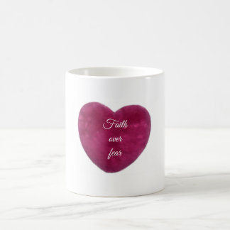 Faith over fear kaffeetasse