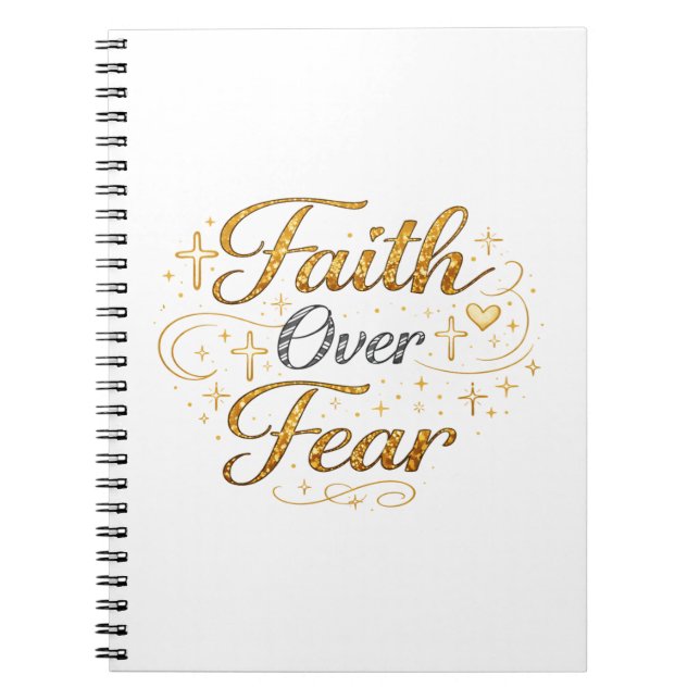 Faith over fear notizblock (Vorderseite)