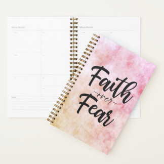 Faith Over Fear Planer