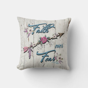 Faith Over Feenwirbel Pillow Kissen