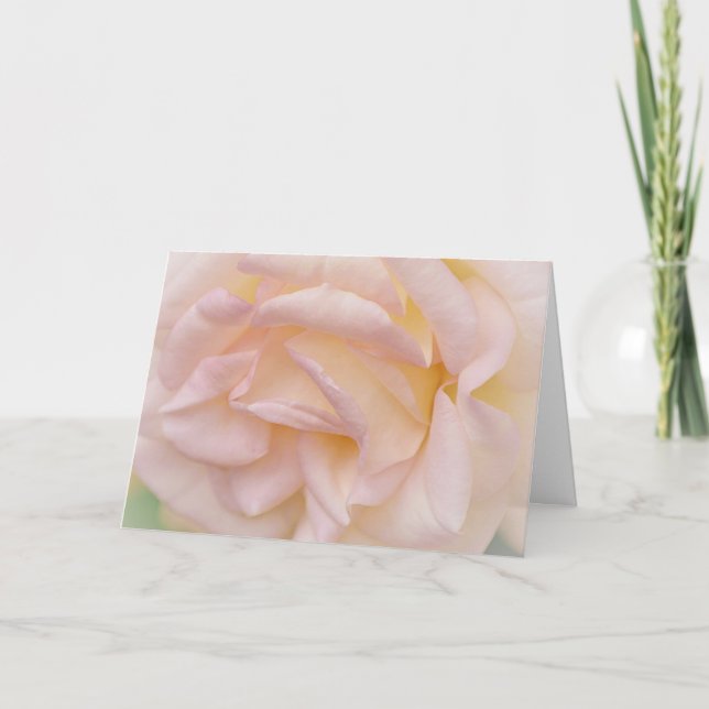 Faith Pink Blush Rose Bible Verse Pensées Carte (Devant)