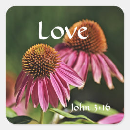 Faith Pink Fleur sauvage Love Bible Sticker