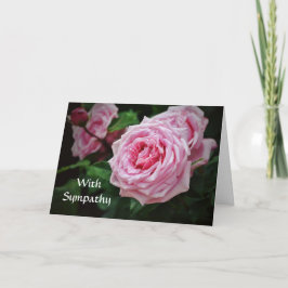 Faith Pink Roses Bible Verse Sympathie Karte