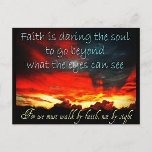 Faith Postcard Postkarte