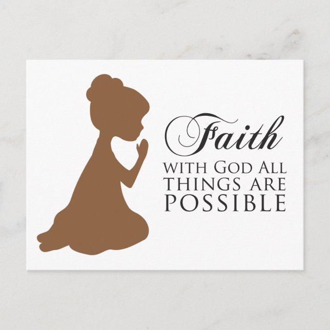 Faith Postkarte (Vorderseite)