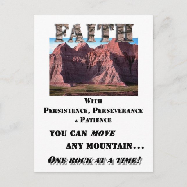 Faith Postkarte (Vorderseite)