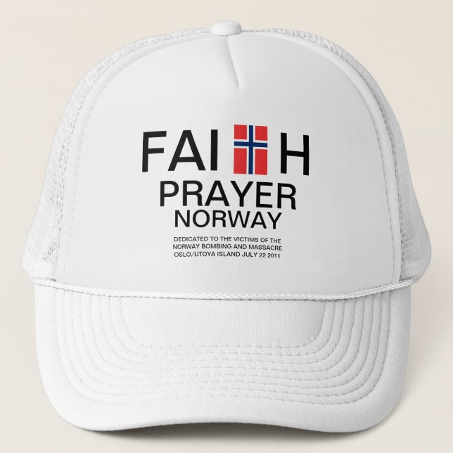 FAITH PRAYER NORWAY TRUCKERKAPPE (Vorderseite)