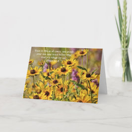 Faith Psalm 62:8 Blume Note Card Karte