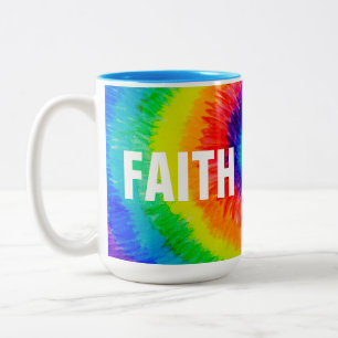 FAITH Rainbow Krawatte Dye Zweifarbige Tasse