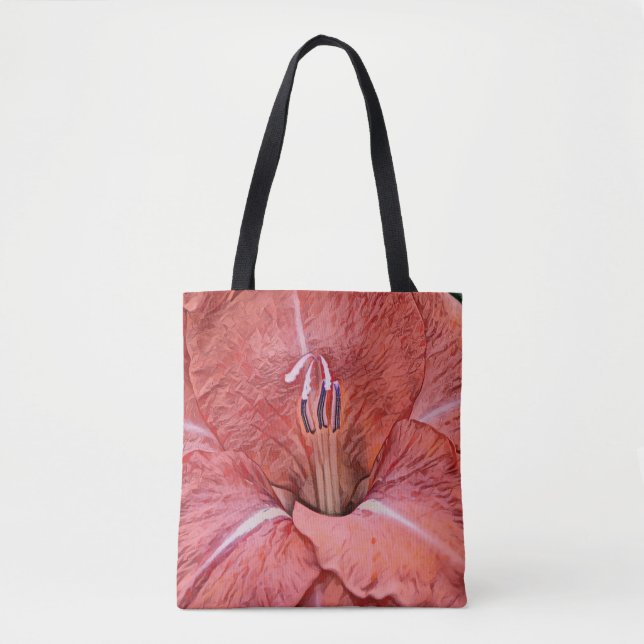 Faith Red Blume Art Tasche (Vorderseite)