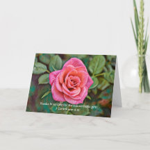 Faith Rose Rose Carte de remerciements