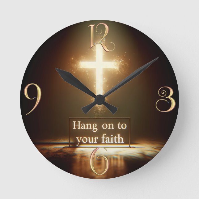 Faith Runde Wanduhr (Vorderseite)