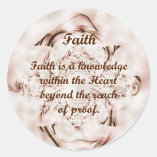 Faith Runder Aufkleber
