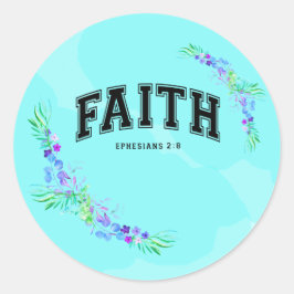 Faith Runder Aufkleber
