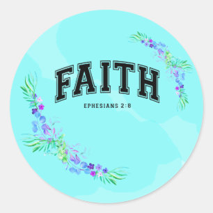Faith Runder Aufkleber