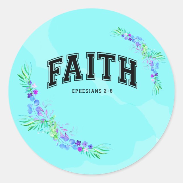 Faith Runder Aufkleber (Vorderseite)