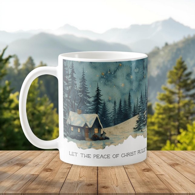 Faith Scripture Colossians 3:15 Cabin Mug Kaffeetasse (Von Creator hochgeladen)