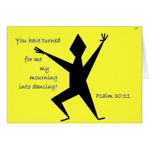 Faith Series Yellow Psalm 30:11 Scripture Art