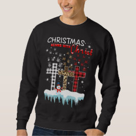 Faith Shrits, Weihnachten beginnt mit Christus Sweatshirt