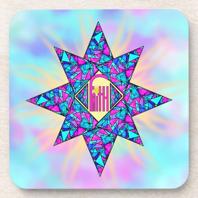 Faith ~ Star Getränkeuntersetzer (Vorderseite)