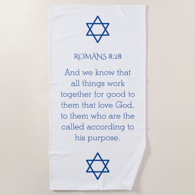 Faith Star von David Scripture Sherpa Strandtuch (Vorderseite)