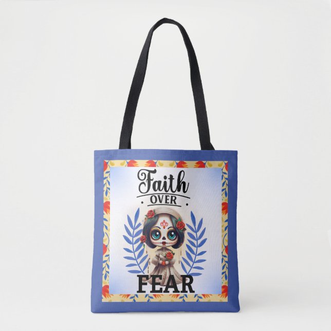Faith Sugar Skull Tasche (Vorderseite)
