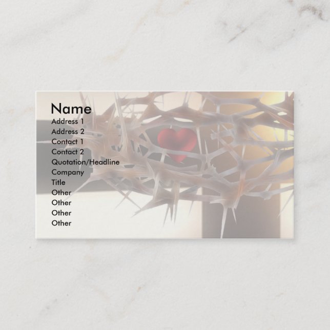 Faith Template Visitenkarte (Vorderseite)