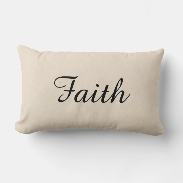 Faith Throw Pillow Lendenkissen (Vorderseite)