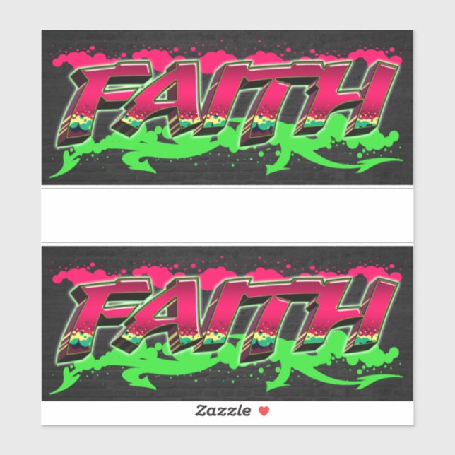 Faith Vorname Name Graffiti Aufkleber Sticker (Blatt)