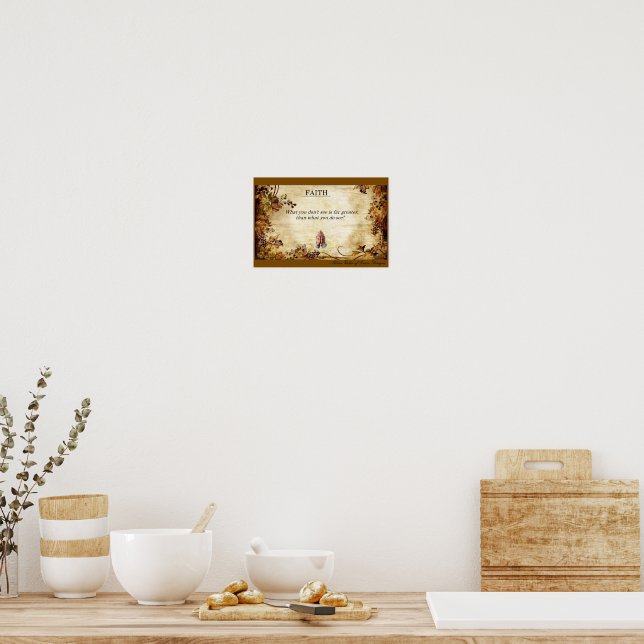 Faith Wall Hanging Art Poster by Stan Griep (Küche)