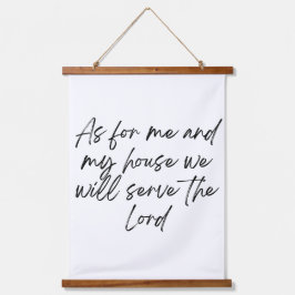 Faith Wall Tapestry Bauernstil Wandteppich Mit Holzrahmen
