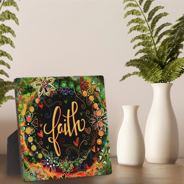 Faith Whimsical Boho Hübsch Inspirivity Easel Fotoplatte (Von Creator hochgeladen)