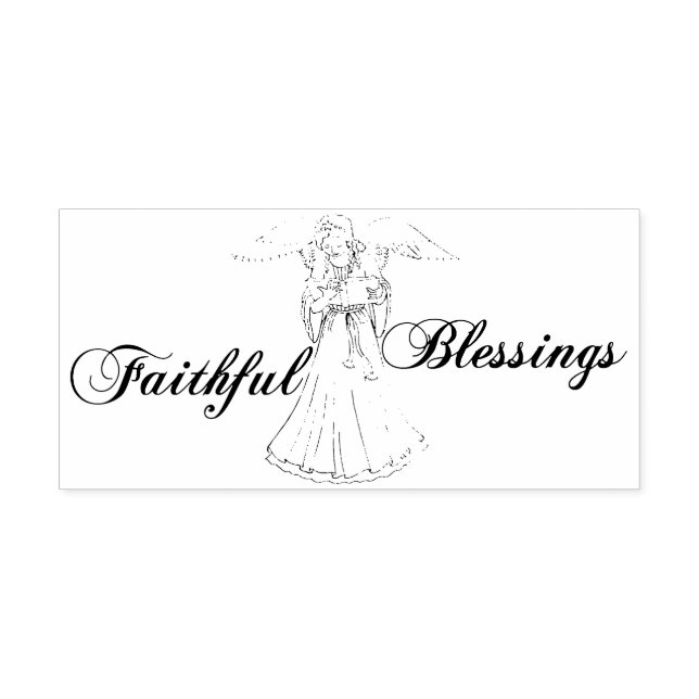 Faithful Blessing Angel Permastempel (Design)