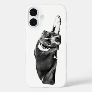 Faithful Eyes Pitbull Mix Portrait Phone Case