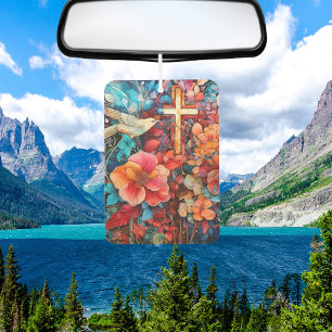 Faithful Freshness: Christliches Kreuz in ruhiger Autolufterfrischer