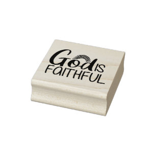 Faithful Gospel Graphics Faith Art Christliche Fan Gummistempel