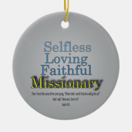 Faithful Missionary Ornament Aus Metall