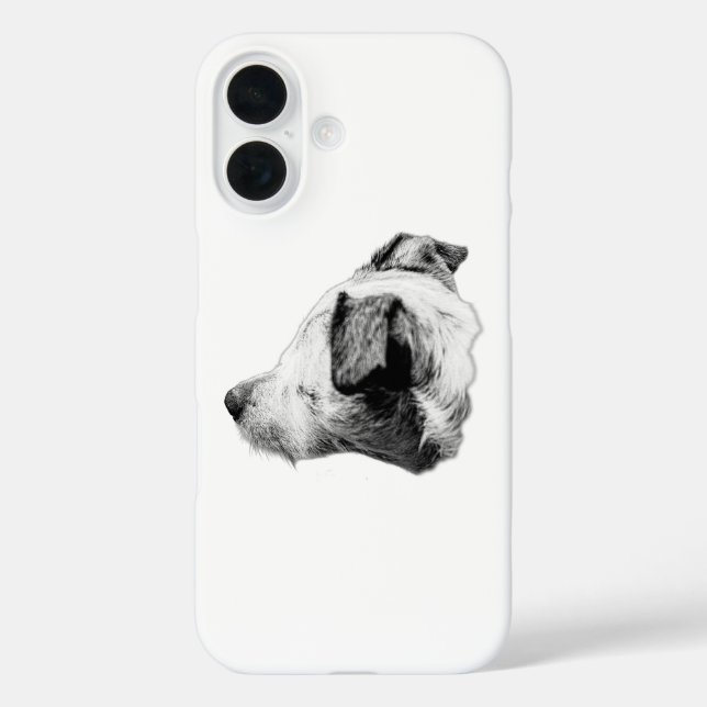 Faithful Profile Lines iPhone 16 Hülle (Rückseite)