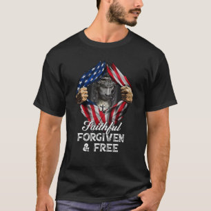 Faithful vergeben Freie Patriotic Shirt Christlich