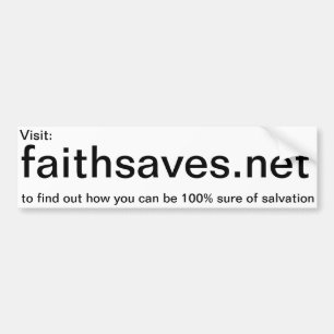 Faithsaves.net-Werbeaktionaufkleber Autoaufkleber