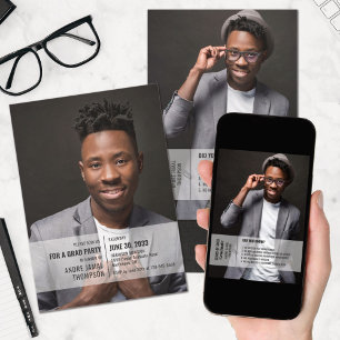 Faits amusants 2 photo graduation faire-part invit