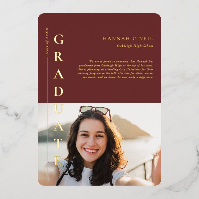 Faits amusants | Moderne Faire-part photo simple (Recto)